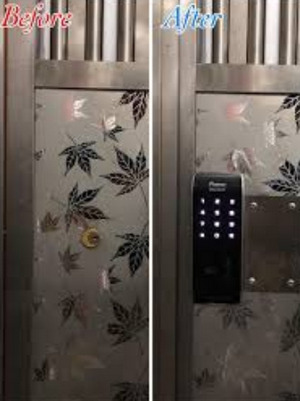 鐵閘電子鎖
